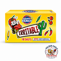 Irritable 18-shot aerial cake by Happy Family Fireworks — shoots flaming balls, bold pepper-themed packaging, available at Golden Eagle Fireworks