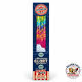 14 inch Morning Glory Sparklers 72 piece pack featuring colorful rainbow wrapped sparklers, multicolor spark effects, handheld novelty design, and celebration sparklers available at Golden Eagle Fireworks.