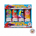 Orchestra in the Sea fountain assortment featuring 4 individual fountain fireworks, colorful sea creature artwork, open display tray packaging, and celebration-ready fireworks available at Golden Eagle Fireworks.