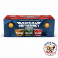Aerial Supremacy 3 pack fireworks feature image showing three high-performance aerial cakes, 350 grams, 20 shots, P-40 Warhawk, P-47 Thunderbolt, P-51 Mustang, and patriotic fireworks from Golden Eagle Fireworks.