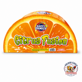 Citrus Fusion fountain firework with bright orange slice packaging from Golden Eagle Fireworks.