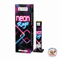 Neon Rage featuring vibrant neon-themed packaging, launch tube included, and premium consumer fireworks.