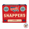 Snappers novelty pop-it fireworks featuring red patriotic packaging, small pop effect, classic party fun, and celebration-ready novelty fireworks available at Golden Eagle Fireworks.